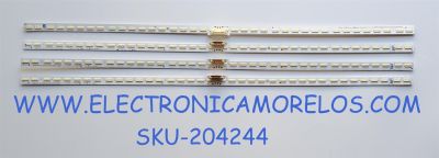 KIT DE LED'S PARA TV SAMSUNG ((4 PIEZAS)) NUMERO DE PARTE BN96-51713A / LM41-01010A / L1-Q7060T_G0_DUM_S19(2)_R1 0_U3G_100_LM41-01010A /  L1-Q7060T_G0_DUM_S19(2)_R1 / 0_U3G_100_LM41-01010A / BN61-17294X001 / E473485 / 51713A / MODELOS QN70Q6D